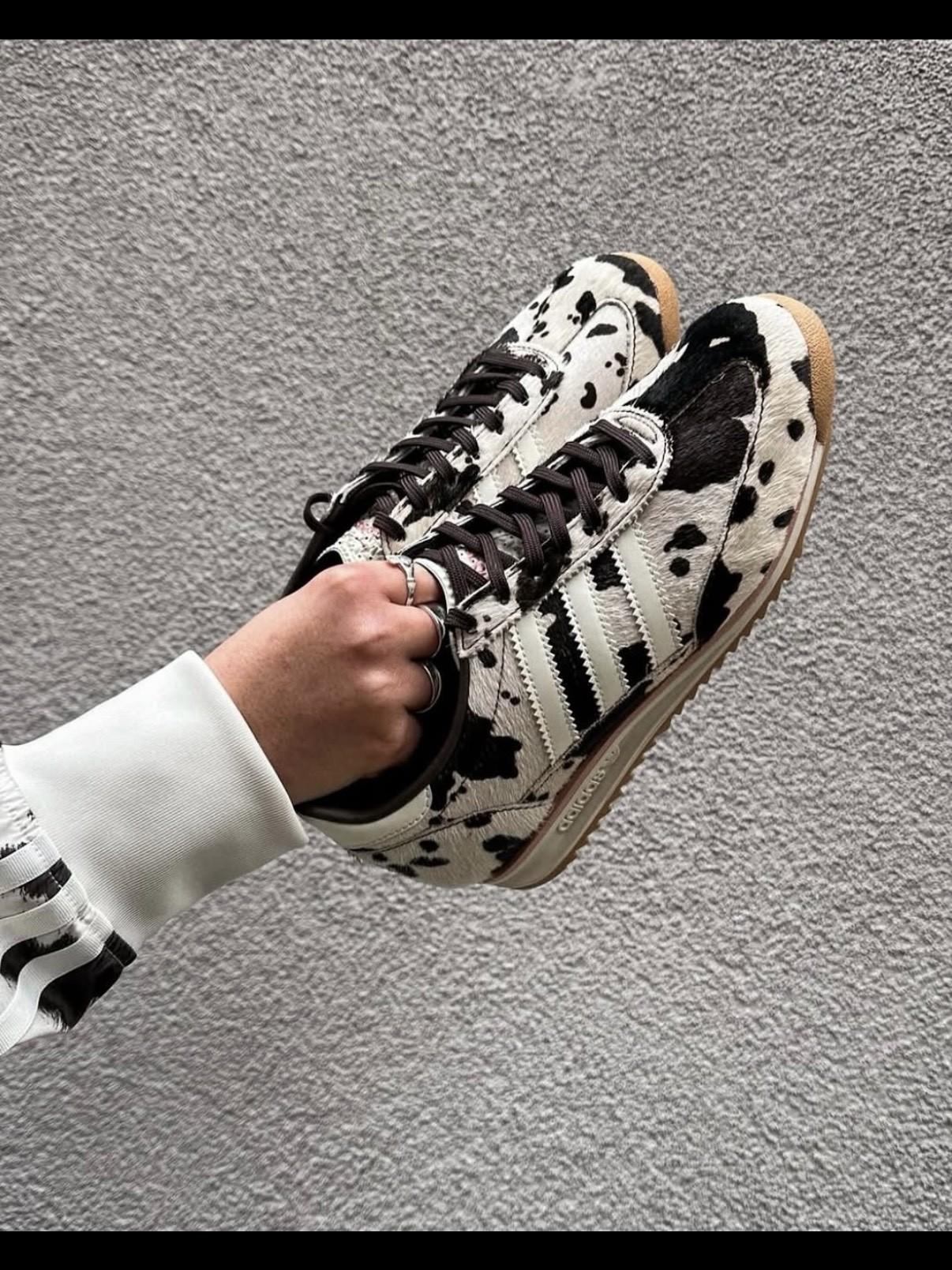 粉or棕?奶牛纹球鞋的两种打开方式一Adidas